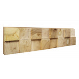 Solid Wood Natural Pine Square shape Wall Panel