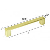 NEPOLI Solid Zinc Alloy Brushed Champagne Gold Finish Cabinet Drawer Pull Handle