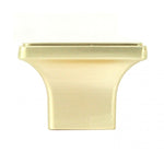 NEPOLI Rectangle Brushed Champagne Gold Cabinet Drawer Knob