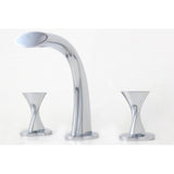 TWIST 3 Hole Bathroom Vanity Widespread Faucet